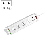 Prise de charge rapide multifonctionnelle de voyage et bureau LDNIO SC10610 30 W 10+6 ports, spécifications : prise UK, prise EU, prise US