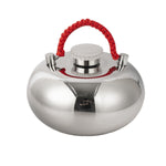 Bouillotte chauffe-mains en acier inoxydable 304, monobloc, 13 cm, 15 cm, 18 cm