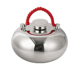 Bouillotte chauffe-mains en acier inoxydable 304, monobloc, 13 cm, 15 cm, 18 cm