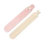 Bouillottes en caoutchouc multifonctionnelles à remplissage d'eau longues de 2L, Spécif. : Peluche rose, Peluche rose