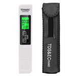 Stylo testeur de qualité d'eau TDS & EC modèle rétroéclairé, stylo testeur de conductivité, modèle rétroéclairé (blanc), modèle rétroéclairé (bleu)