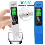 Stylo testeur de qualité d'eau TDS & EC modèle rétroéclairé, stylo testeur de conductivité, modèle rétroéclairé (blanc), modèle rétroéclairé (bleu)