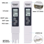 Stylo testeur de qualité d'eau TDS & EC modèle rétroéclairé, stylo testeur de conductivité, modèle rétroéclairé (blanc), modèle rétroéclairé (bleu)