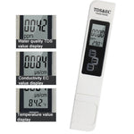 Stylo testeur de qualité d'eau TDS & EC modèle rétroéclairé, stylo testeur de conductivité, modèle rétroéclairé (blanc), modèle rétroéclairé (bleu)