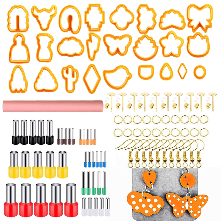106-1 116 dans 1 Ensemble de découpe d'argile Moule de boucles d'oreilles en argile Outils de fabrication de boucles d'oreilles en argile