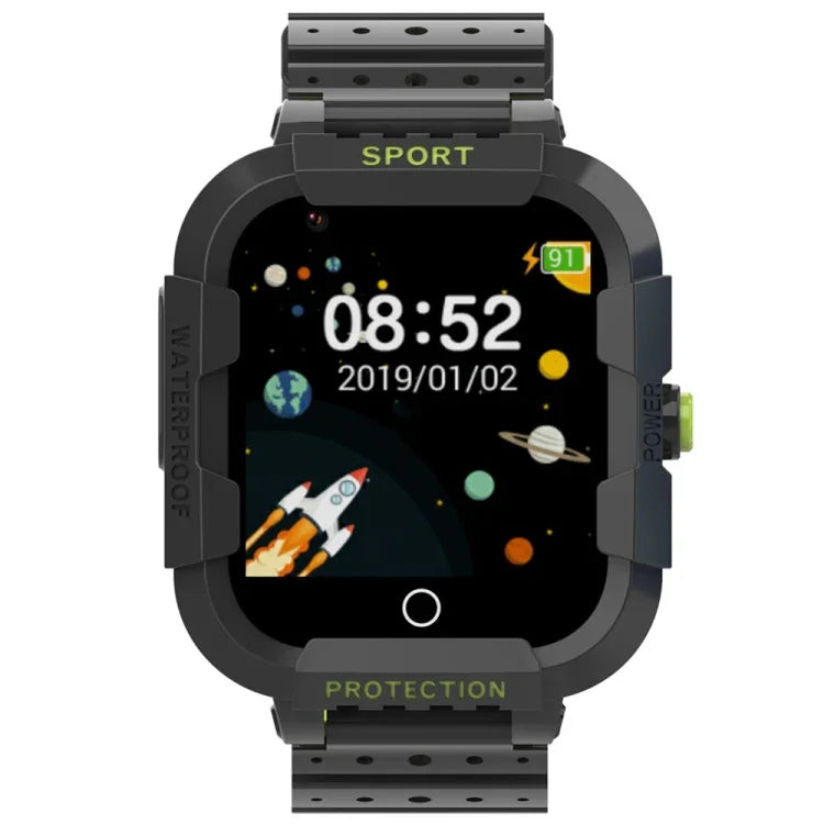 Montre connectée pour enfants DF75 1,4 pouce avec GPS 4G, étanche, fonction d'appel et SOS