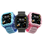 Montre connectée pour enfants DF75 1,4 pouce avec GPS 4G, étanche, fonction d'appel et SOS