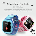 Montre connectée pour enfants DF75 1,4 pouce avec GPS 4G, étanche, fonction d'appel et SOS