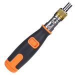 2050C Tournevis d'Angle à Cliquet Multi-angle Portable 10 en 1 Embouts Cachés, 10 en 1 Orange, 10 en 1 Gris