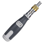 2050C Tournevis d'Angle à Cliquet Multi-angle Portable 10 en 1 Embouts Cachés, 10 en 1 Orange, 10 en 1 Gris