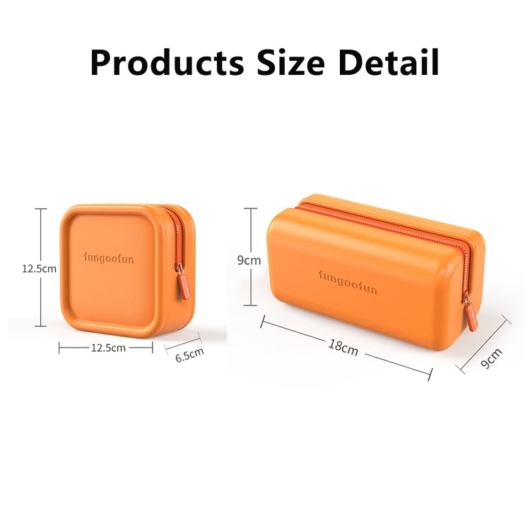 Fungoofun Trousse de voyage en EVA pour cosmétiques et accessoires numériques, coloris bonbon : Carré rose, Carré orange, Carré jaune, Brique rose, Brique orange, Brique jaune