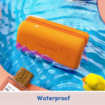 Fungoofun Trousse de voyage en EVA pour cosmétiques et accessoires numériques, coloris bonbon : Carré rose, Carré orange, Carré jaune, Brique rose, Brique orange, Brique jaune