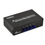 Commutateur audio et vidéo AV 4 voies FJGEAR FJ-401AV avec interface Lotus, FJ-401AV