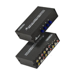 Commutateur audio et vidéo AV 4 voies FJGEAR FJ-401AV avec interface Lotus, FJ-401AV