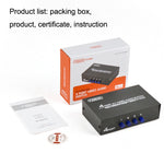 Commutateur audio et vidéo AV 4 voies FJGEAR FJ-401AV avec interface Lotus, FJ-401AV