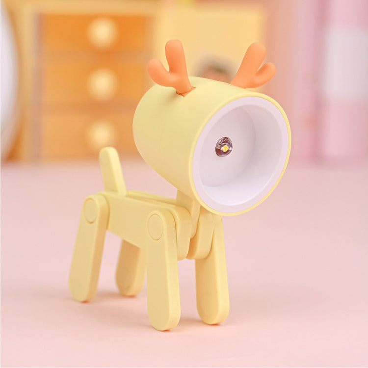 TL-23 LED Mini Foldable Cartoon Desk Lamp Home Pet Shape Decoration Table Lamp, Spec:, Dog (Blue), Dog (Green), Dog (Pink), Dog (Beige), Dog (Orange）, Dog (Yellow), Deer (Blue), Deer (Green), Deer (Pink), Deer (Beige), Deer (Orange), Deer (Yellow)     ...