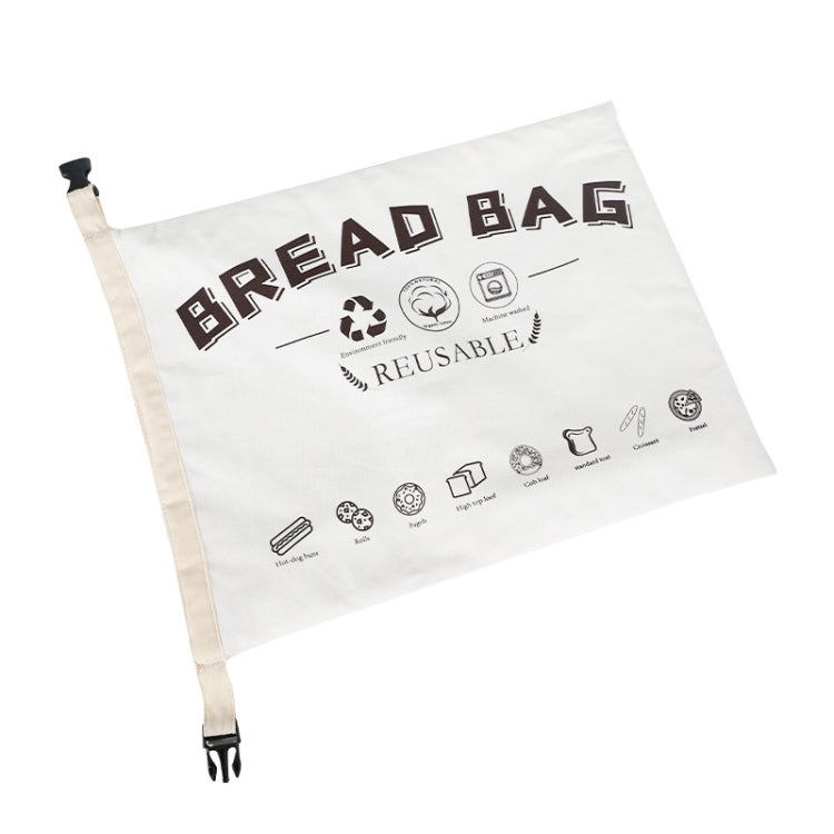 Sac à pain en coton et TPU avec fermoir, Sac de rangement réutilisable, Sac à pain blanc, Sac à pain beige