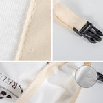 Sac à pain en coton et TPU avec fermoir, Sac de rangement réutilisable, Sac à pain blanc, Sac à pain beige