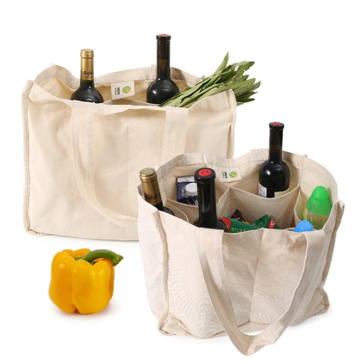 NIEN Sac de courses compartimenté avec poignée pour fruits et légumes en toile, Style : Sac de courses en polyester-coton, Sac de courses en pur coton
