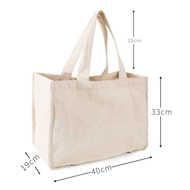 NIEN Sac de courses compartimenté avec poignée pour fruits et légumes en toile, Style : Sac de courses en polyester-coton, Sac de courses en pur coton