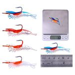 Leurre souple crevette en plomb enveloppé HENGJIA SO077 6 cm 3 g pour bar, SO077 1, SO077 2, SO077 3, SO077 4