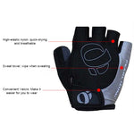 YIZIMI Gants anti-choc demi-doigts Cyclisme Gants courts en silicone, S, M, L, XL