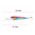 M0208 13.3cm/13.4g Lure Bionic Multi-section Mino Fake Lure Plastic Lure, M0208 3, M0208 4, M0208 6, M0208 1, M0208 2