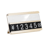 Afficheur de prix de grain numérique en métal, micro plaque sur pied, double couche, simple couche