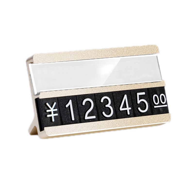 Afficheur de prix de grain numérique en métal, micro plaque sur pied, double couche, simple couche