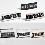 Afficheur de prix de grain numérique en métal, micro plaque sur pied, double couche, simple couche