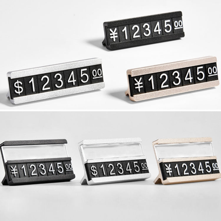 Afficheur de prix de grain numérique en métal, micro plaque sur pied, double couche, simple couche