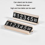 Afficheur de prix de grain numérique en métal, micro plaque sur pied, double couche, simple couche