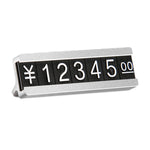Afficheur de prix de grain numérique en métal, micro plaque sur pied, double couche, simple couche