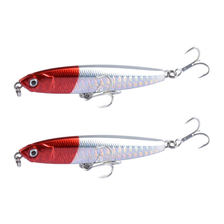 2 pièces leurre dur à lancer long coulant CH79, spécifications : 8 cm 10 g, 8 cm 14 g, 10,4 cm 18 g