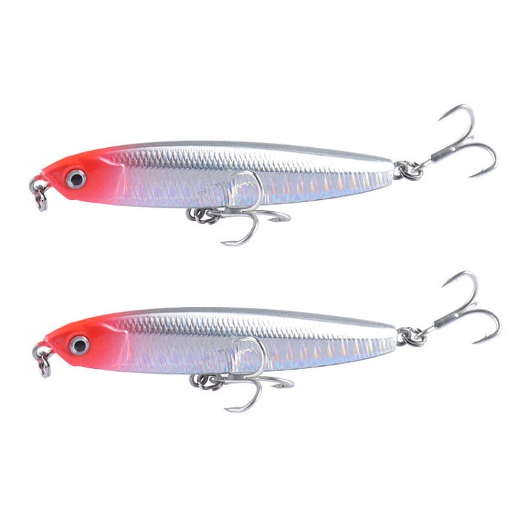 2 pièces leurre dur à lancer long coulant CH79, spécifications : 8 cm 10 g, 8 cm 14 g, 10,4 cm 18 g