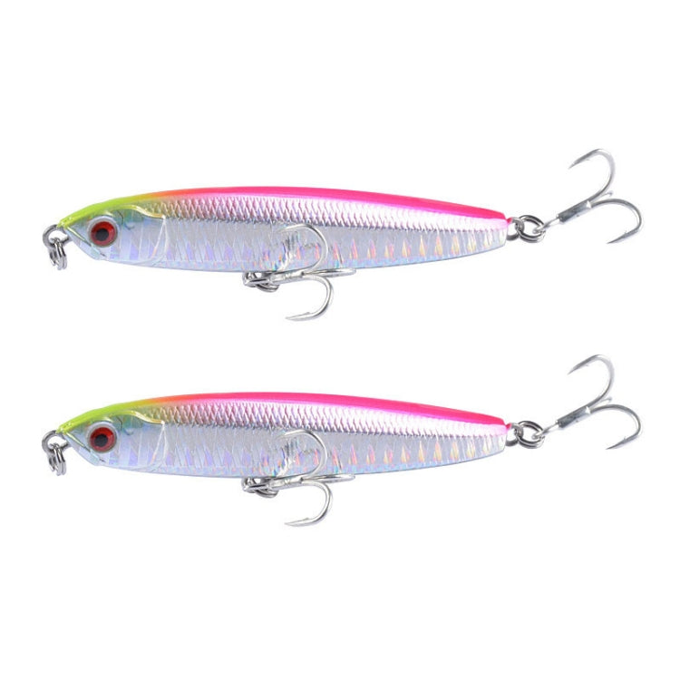 2 pièces leurre dur à lancer long coulant CH79, spécifications : 8 cm 10 g, 8 cm 14 g, 10,4 cm 18 g