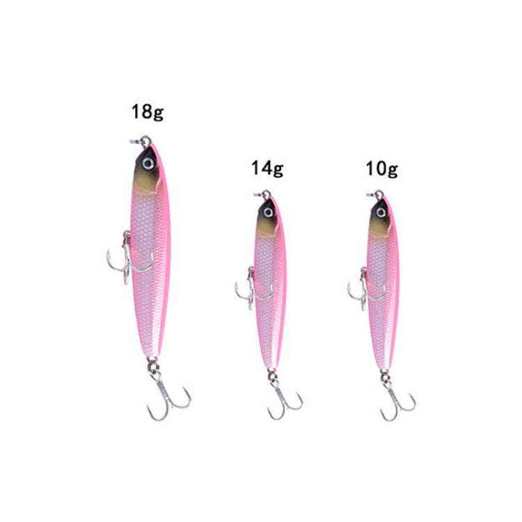 2 pièces leurre dur à lancer long coulant CH79, spécifications : 8 cm 10 g, 8 cm 14 g, 10,4 cm 18 g