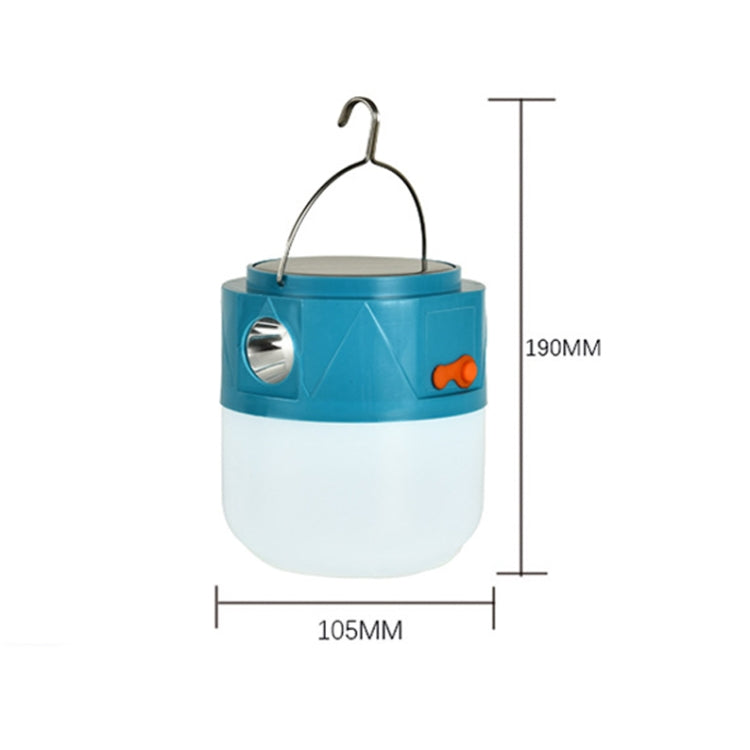 Lampe ampoule LED rechargeable solaire 105, lampe de camping, lampe de secours avec fonction torche, blanche, bleue, orange