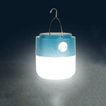 Lampe ampoule LED rechargeable solaire 105, lampe de camping, lampe de secours avec fonction torche, blanche, bleue, orange