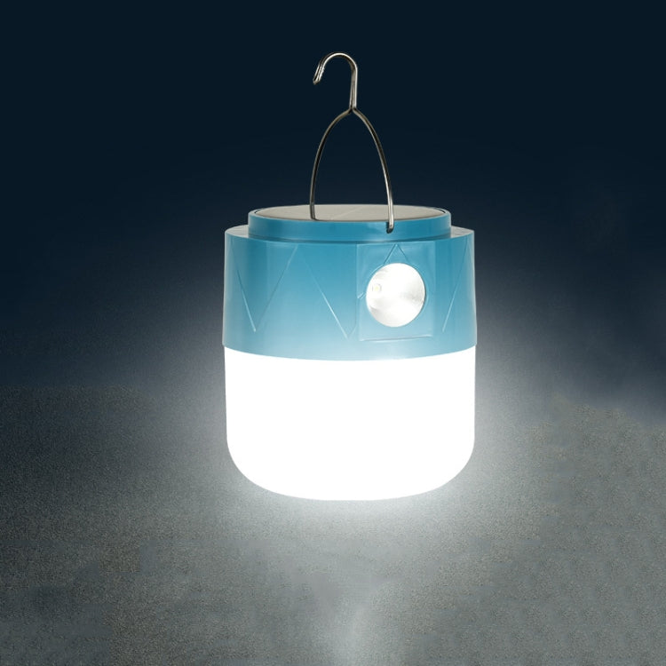 Lampe ampoule LED rechargeable solaire 105, lampe de camping, lampe de secours avec fonction torche, blanche, bleue, orange