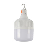 Ampoule LED rechargeable USB AB26 pour étals de marché nocturne, lampe suspendue pour camping extérieur, Puissance : 30W (Blanc), 60W (Blanc), 80W (Blanc), 100W (Blanc), 200W (Blanc), 300W (Blanc), 80W (Orange), 100W (Orange), 200W (Orange), 300W (Orange)