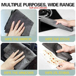 Chiffon de nettoyage 3-en-1 pour essuyer le verre et la voiture sans laisser de traces, 30x40cm, 50x50cm
