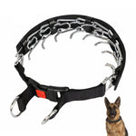 Cloth Tape Paste Detachable Training Stimulation Dog Collar, M 2.5mm x 35cm, L 3.0mm x 50cm, XL 3.5mm x 55cm, XXL 4.0mm x 60cm