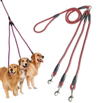 Laisse pour chien 3 en 1 de 140 cm, Laisse pour chien 3 en 1 bleue de 140 cm, Laisse pour chien 3 en 1 rouge de 140 cm, Laisse pour chien 3 en 1 rose de 140 cm