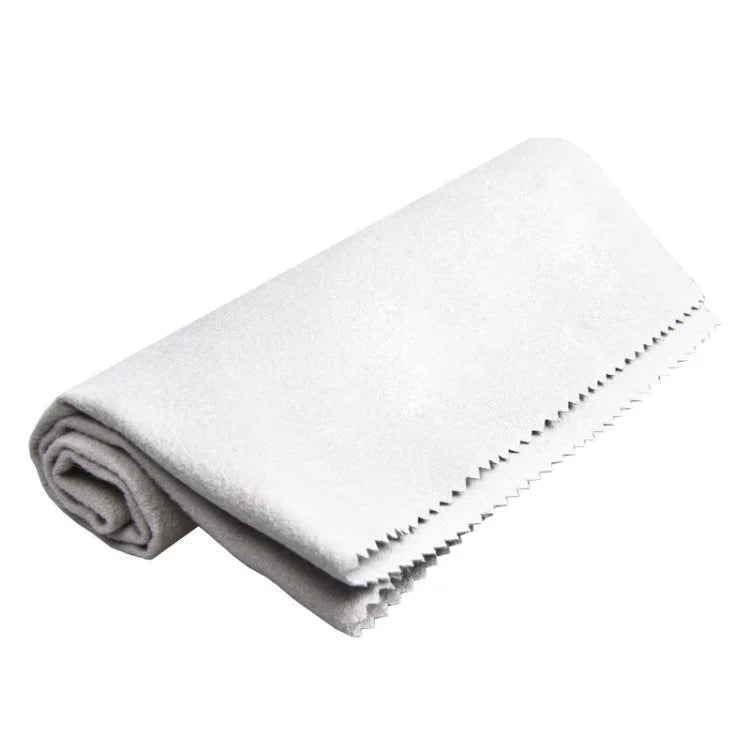 Lot de 10 chiffons de nettoyage pour guitare à vent et piano, en jean gris.