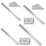 Règle de mesure en acier inoxydable GNR3 pour manche de guitare basse, Style :, Double denture + Règle de nivellement + Règle de hauteur des cordes