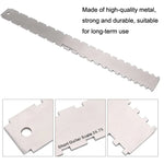Règle de mesure en acier inoxydable GNR3 pour manche de guitare basse, Style :, Double denture + Règle de nivellement + Règle de hauteur des cordes