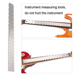 Règle de mesure en acier inoxydable GNR3 pour manche de guitare basse, Style :, Double denture + Règle de nivellement + Règle de hauteur des cordes