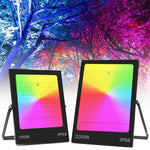 Projecteur LED RVB Coloré avec Télécommande, 30W, 100W