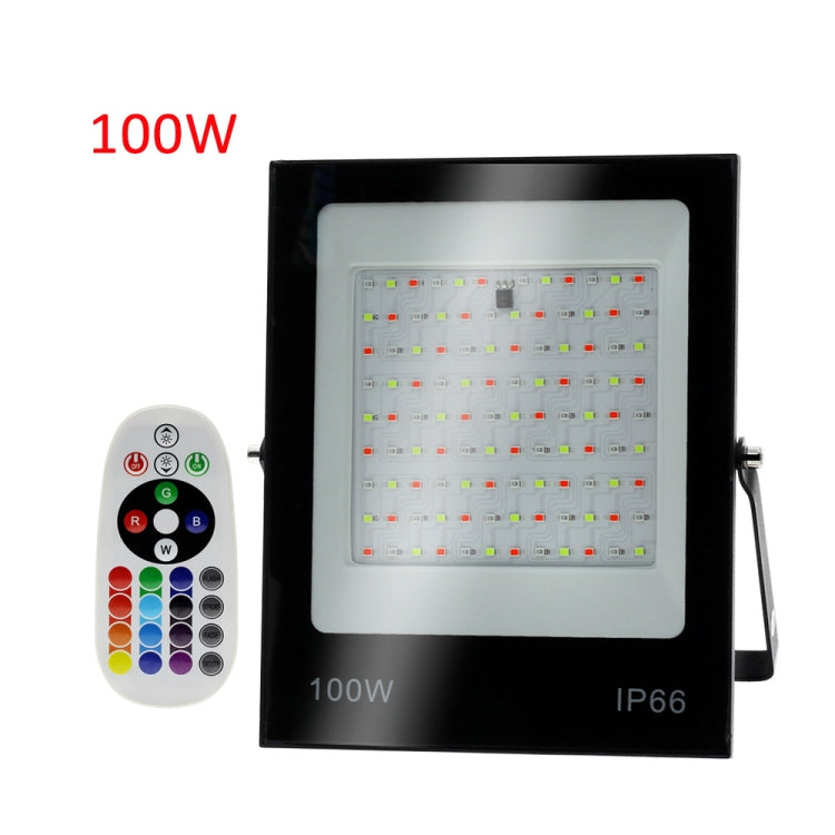Projecteur LED RVB Coloré avec Télécommande, 30W, 100W